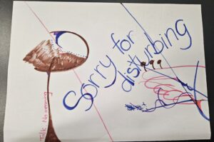 Sorry for disturbing