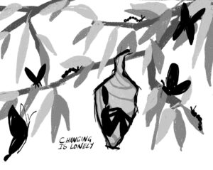 The in-between stages of change and growth